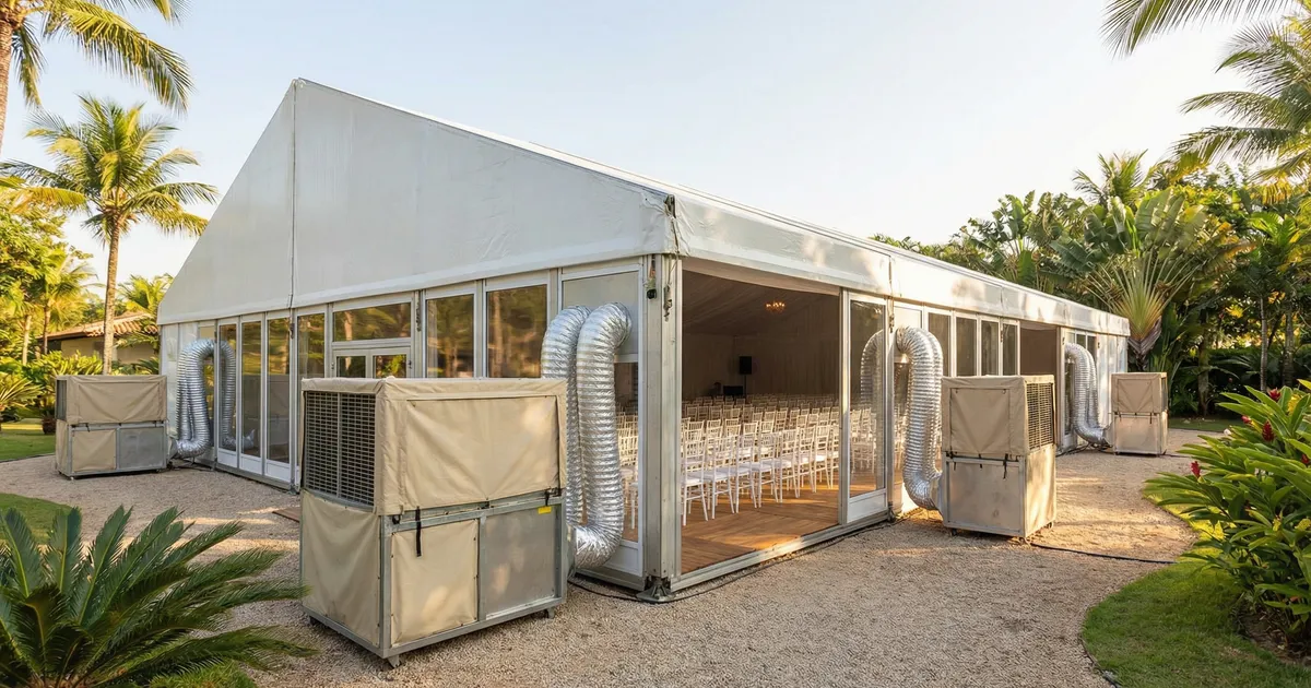 Climatização para Eventos: Guia Completo de Equipamentos e Dimensionamento