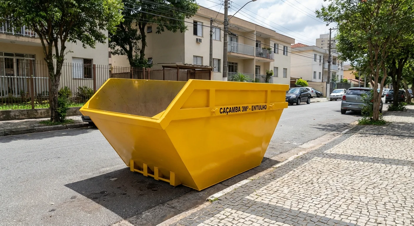 Caçamba Estacionária 3m³