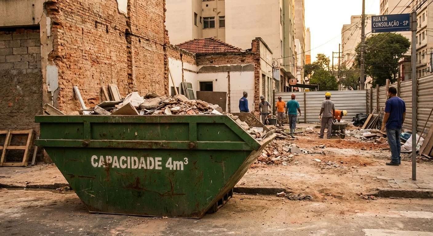 Caçamba Estacionária 4m³