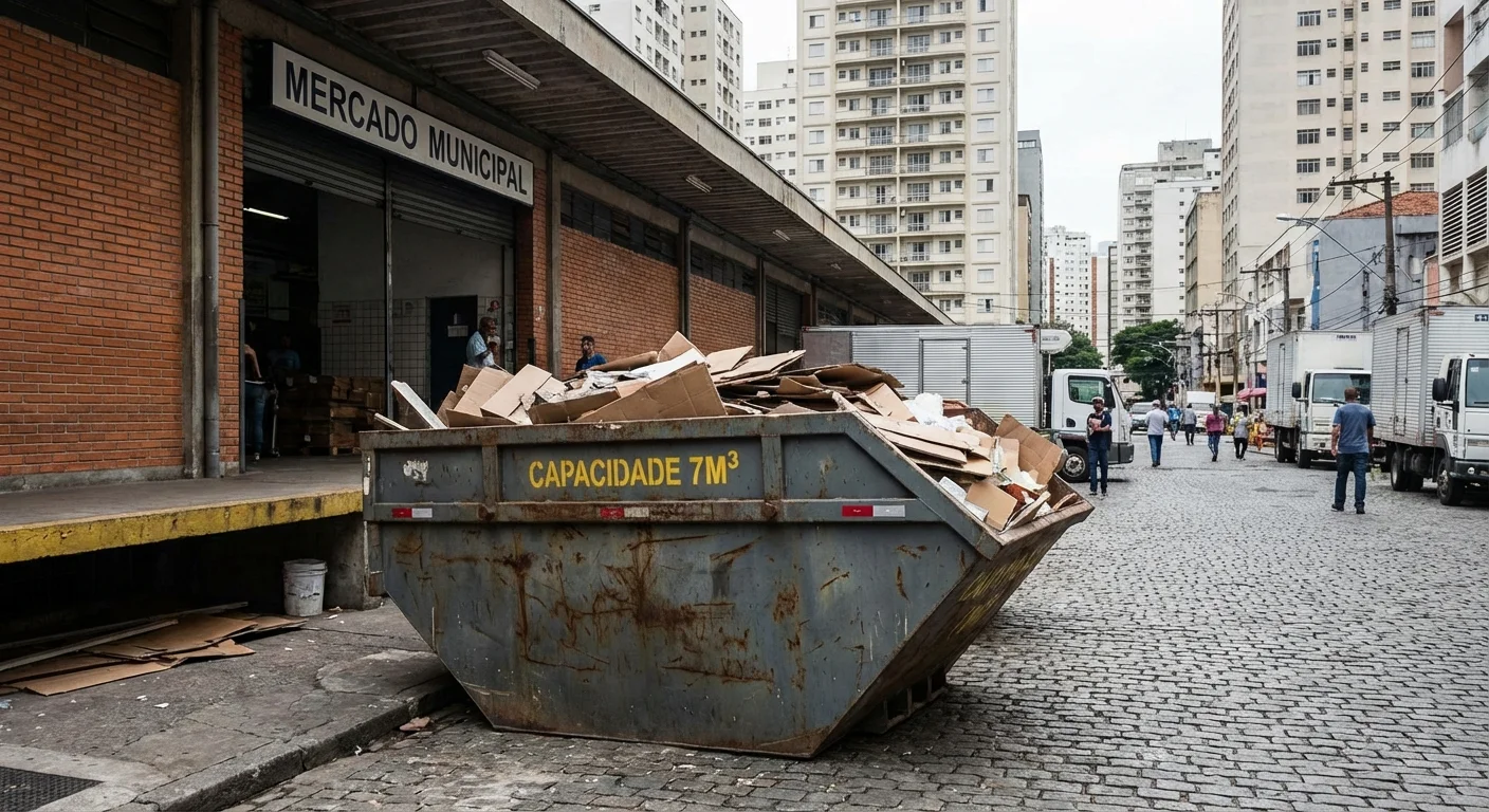 Caçamba Estacionária 7m³