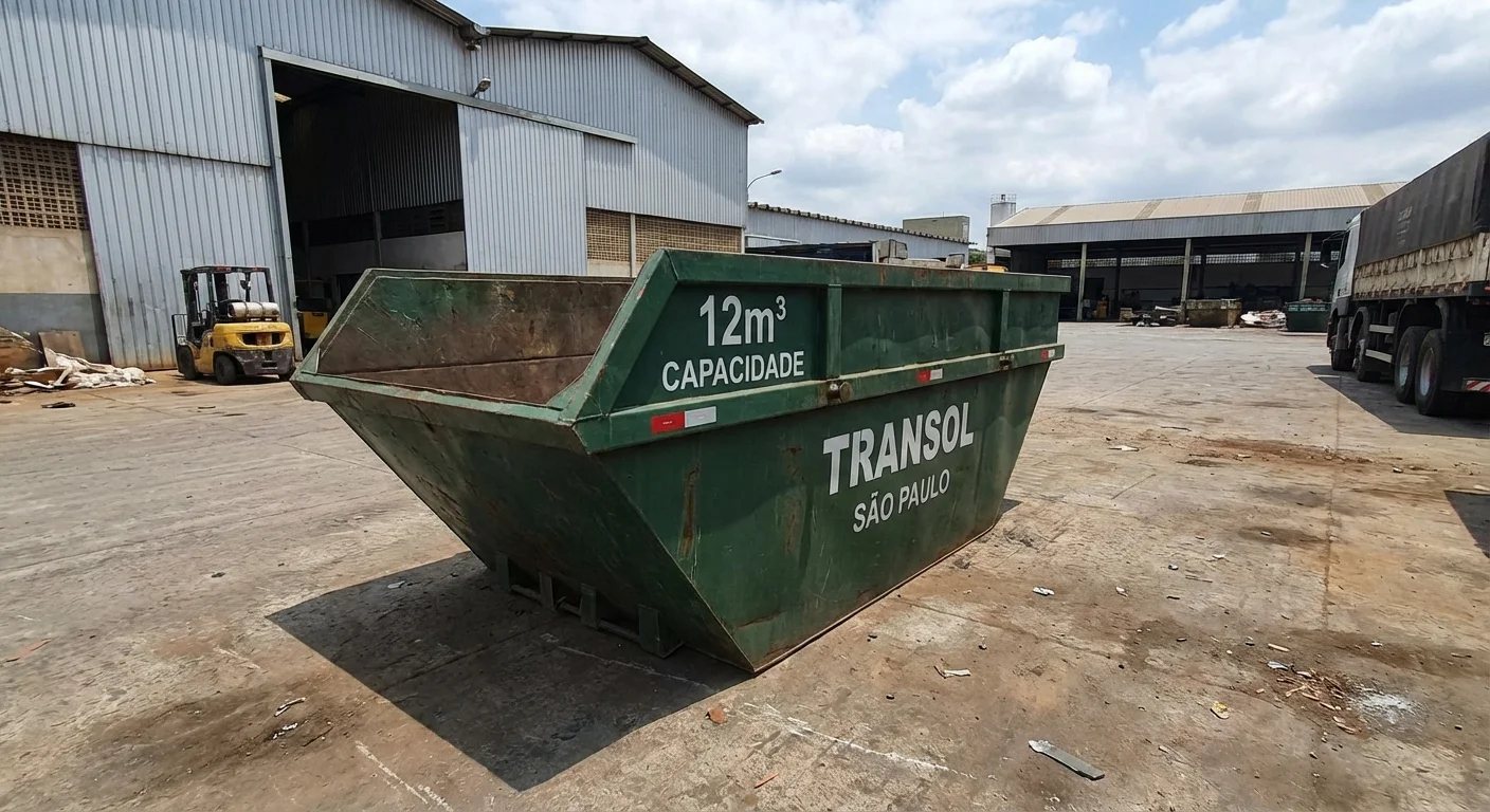 Caçamba Estacionária 12m³