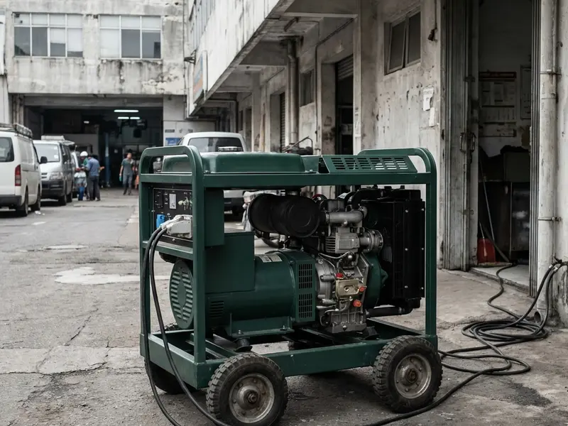 Gerador aberto diesel 10kVA tipo Toyama TDWG12000 para obras